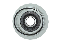 Суппорт Electrolux, Zanussi, под 204 подшипник - SKF, со стороны шкива, код 4071306502, 1294693005, 53188955289, Россия