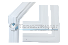 Уплотнитель двери холодильника Stinol, Indesit, Ariston, 575 х 770 мм, под планку, код 854014