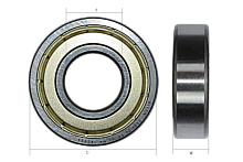 Подшипник 204 ZZ, AITON