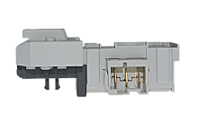 УБЛ Bosch, 3 контакта, белое, короткое,  код 610147, нет прорези возле окна крючка