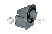 Помпа на 3 защелках, для Electrolux, Zanussi, выводы назад, вместе,нового образца, Askoll