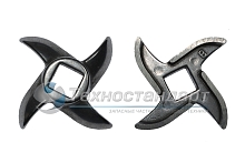 Нож для мясорубки Moulimex HV8 SS-193517(новый тип) , Zelmer 755469, Cameron, отверстие-квадрат 10,5 мм