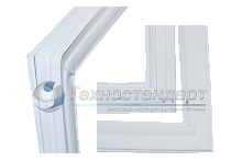 Уплотнитель двери холодильника Stinol, Indesit, Ariston, 570 х 650 мм, под планку, код 854010