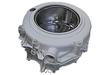 Бак стиральной машины Indesit, Ariston в комплекте со шкивом, без тэна, самый ходовой, код 109633, 145460, 293409